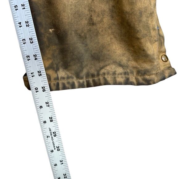 Vtg Carhartt 996QZS Duck Canvas Insulated Coveralls Men’s Size 46S USA Thrashed - Picture 11 of 13